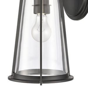 Atlas Kennison 13'' High Outdoor Wall Sconce - Matte Black, Modern Design, Durable & Easy to Install OL11166-BK