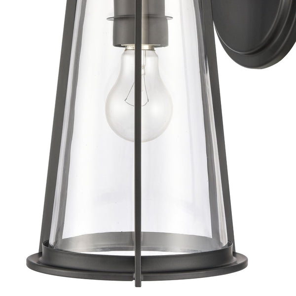 Atlas Kennison 13'' High Outdoor Wall Sconce - Matte Black, Modern Design, Durable & Easy to Install OL11166-BK