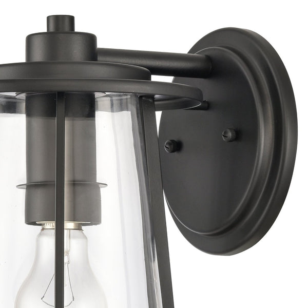 Atlas Kennison 13'' High Outdoor Wall Sconce - Matte Black, Modern Design, Durable & Easy to Install OL11166-BK