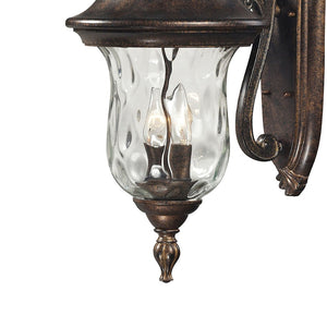 Atlas Lafayette 1-Light Outdoor Wall Sconce - Timeless Elegance with Blown Glass Shade for Curb Appeal Regal Bronze 12'' OL11168-BZ