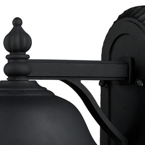 Atlas Lapuente 14" High Outdoor Wall Sconce - Mission-Style, Matte Black, LED, Durable & Elegant Illumination OL11169-BK