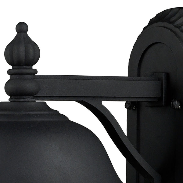 Atlas Lapuente 14" High Outdoor Wall Sconce - Mission-Style, Matte Black, LED, Durable & Elegant Illumination OL11169-BK