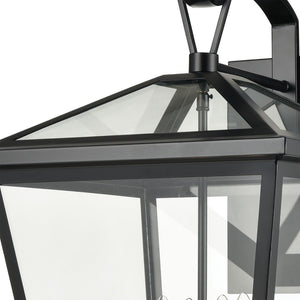 Atlas Main Street 23'' High 4-Light Outdoor Sconce - Elegant Black Lantern for Entryways & Patios OL11174-BK