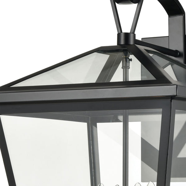 Atlas Main Street 23'' High 4-Light Outdoor Sconce - Elegant Black Lantern for Entryways & Patios OL11174-BK