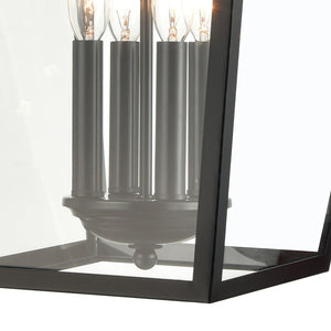 Atlas Main Street 23'' High 4-Light Outdoor Sconce - Elegant Black Lantern for Entryways & Patios OL11174-BK