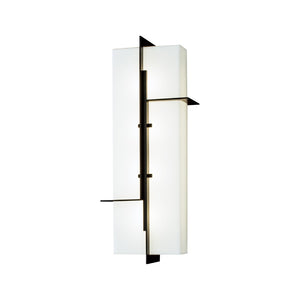 Atlas Matrix 18'' High Integrated LED Outdoor Sconce - Stylish Matte Black Illumination for Modern Exteriors OL11178-BK
