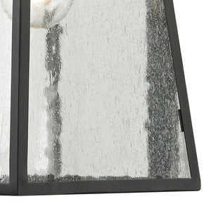 Atlas Meditterano 1-Light Outdoor Sconce - Stylish Transitional Design for Porch, Patio, and Entryway Lighting Matte Black 7'' OL11180-BK