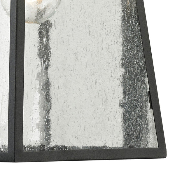 Atlas Meditterano 1-Light Outdoor Sconce - Stylish Transitional Design for Porch, Patio, and Entryway Lighting Matte Black 7'' OL11180-BK