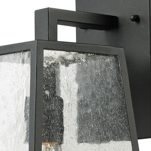 Atlas Meditterano 1-Light Outdoor Sconce - Stylish Transitional Design for Porch, Patio, and Entryway Lighting Matte Black 7'' OL11180-BK
