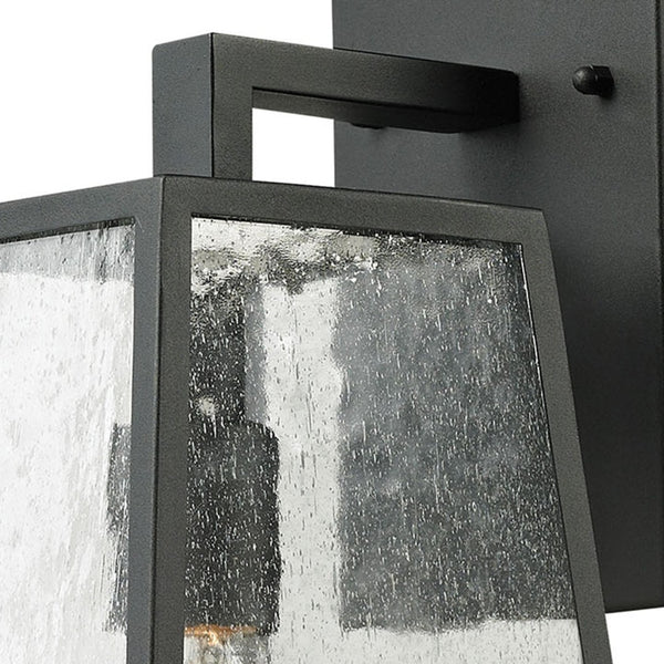Atlas Meditterano 1-Light Outdoor Sconce - Stylish Transitional Design for Porch, Patio, and Entryway Lighting Matte Black 7'' OL11180-BK