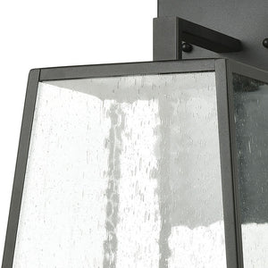 Atlas Meditterano 1-Light Outdoor Sconce - Stylish Transitional Design for Porch, Patio, and Entryway Lighting Matte Black 11'' OL11181-BK