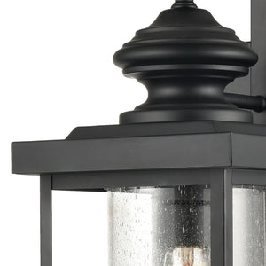 Atlas Minersville 17'' High Outdoor Sconce - Modern Architectural Design for Stunning Illumination Matte Black 8'' OL11183-BK