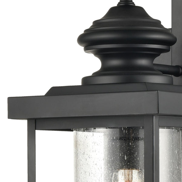 Atlas Minersville 17'' High Outdoor Sconce - Modern Architectural Design for Stunning Illumination Matte Black 8'' OL11183-BK