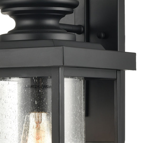Atlas Minersville 17'' High Outdoor Sconce - Modern Architectural Design for Stunning Illumination Matte Black 8'' OL11183-BK