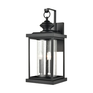 Atlas Minersville 17'' High Outdoor Sconce - Modern Architectural Design for Stunning Illumination Matte Black 10'' OL11184-BK