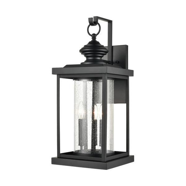 Atlas Minersville 17'' High Outdoor Sconce - Modern Architectural Design for Stunning Illumination Matte Black 10'' OL11184-BK