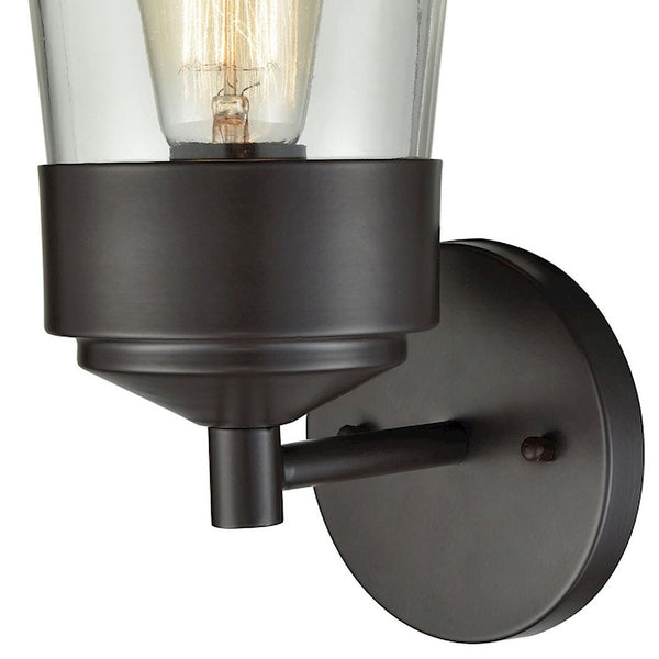 Atlas Mullen Gate 11" High Outdoor Sconce - Stylishly Illuminate Your Entryway with Timeless Elegance Oil Rubbed Bronze 5'' OL11185-BZ