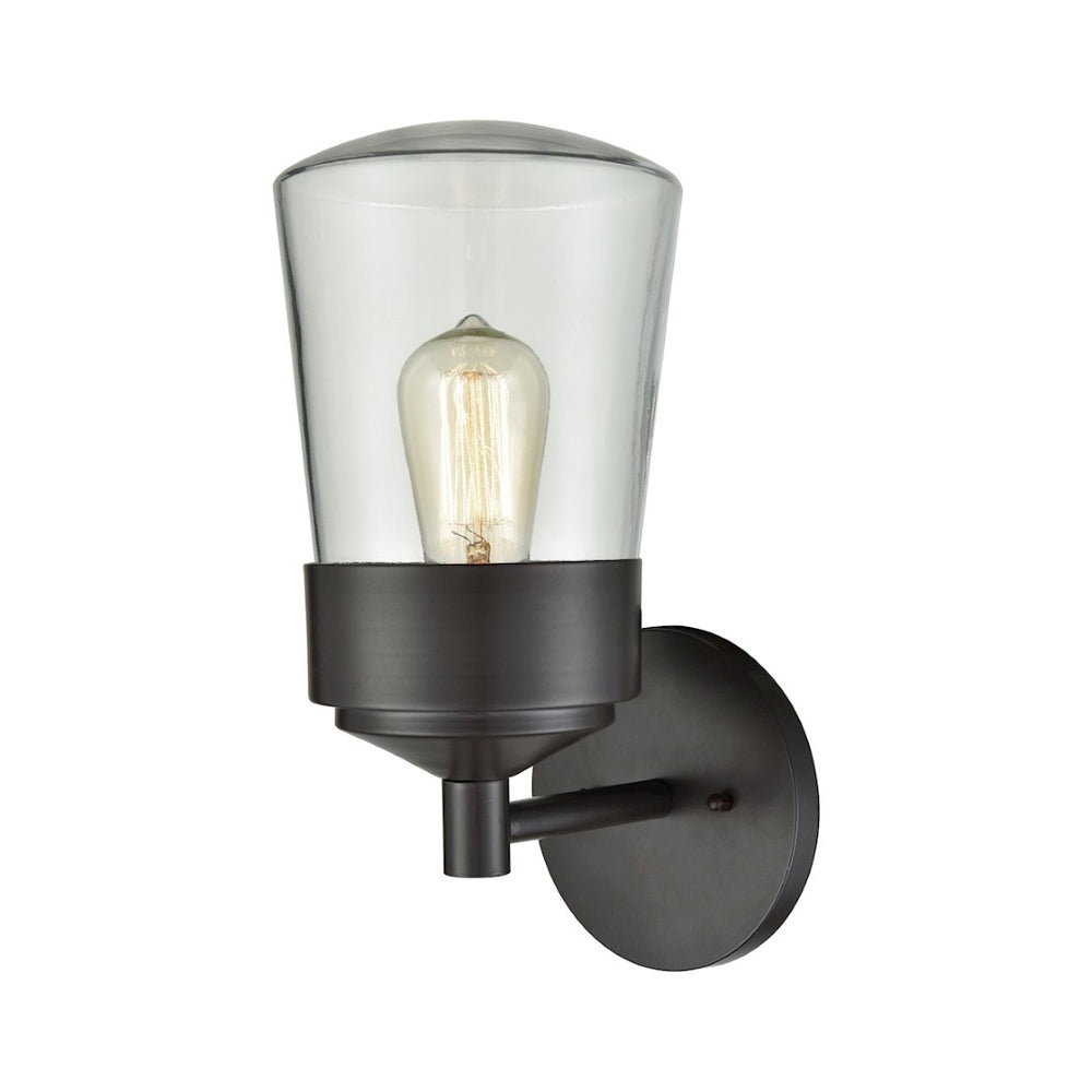 Atlas Mullen Gate 11" High Outdoor Sconce - Stylishly Illuminate Your Entryway with Timeless Elegance Oil Rubbed Bronze 6'' OL11186-BZ