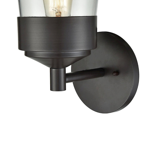 Atlas Mullen Gate 11" High Outdoor Sconce - Stylishly Illuminate Your Entryway with Timeless Elegance Oil Rubbed Bronze 6'' OL11186-BZ