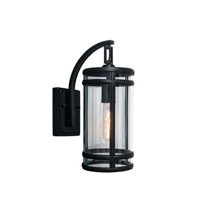 Atlas New Yorker 14'' High 1-Light Outdoor Wall Sconce - Timeless Brass Lantern Design for Exteriors OL11187-BK
