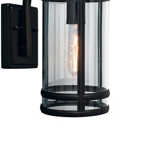 Atlas New Yorker 14'' High 1-Light Outdoor Wall Sconce - Timeless Brass Lantern Design for Exteriors OL11187-BK