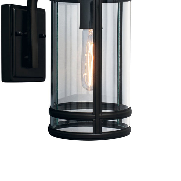 Atlas New Yorker 14'' High 1-Light Outdoor Wall Sconce - Timeless Brass Lantern Design for Exteriors OL11187-BK
