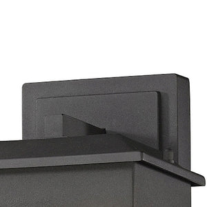 Atlas Newcastle Outdoor Sconce - Modern Minimalist Design with Concealed LED for Elegant Ambiance Textured Matte Black 7'' OL11188-BK