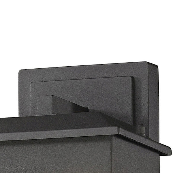 Atlas Newcastle Outdoor Sconce - Modern Minimalist Design with Concealed LED for Elegant Ambiance Textured Matte Black 7'' OL11188-BK