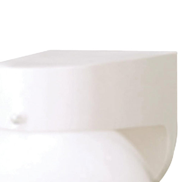 Atlas Nome 7'' High 1-Light Outdoor Sconce – Modern Floating Orb Design for Elegant Exterior Illumination White OL11189-WH