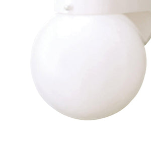 Atlas Nome 7'' High 1-Light Outdoor Sconce – Modern Floating Orb Design for Elegant Exterior Illumination White OL11189-WH