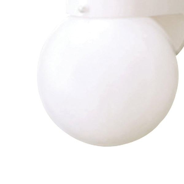 Atlas Nome 7'' High 1-Light Outdoor Sconce – Modern Floating Orb Design for Elegant Exterior Illumination White OL11189-WH