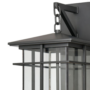 Atlas Oak Park 22'' High 3-Light Outdoor Sconce - Stylish Matte Black Fixture for Timeless Curb Appeal OL11193-BK
