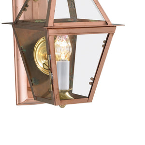 Atlas Olde Colony 22'' Outdoor Lantern Sconce - Timeless Design with Clear Glass, Ideal for Entryways & Patios Copper OL11195-CO