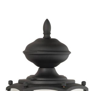 Atlas Park Avenue 12” High 1-Light Outdoor Sconce - Classic Black Fixture with Beveled Glass Charm OL11202-BK
