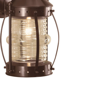 Atlas Seafarer Outdoor Wall Sconce - Nautical Lantern Design for Entryways, Porches, and Patios Bronze 20.5'' OL11218-BZ