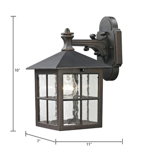 Atlas Shaker Heights 10" High Outdoor Sconce - Timeless Hazelnut Bronze Fixture for Entryways & Porches OL11220-BZ
