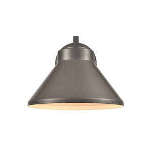 Atlas Thane Outdoor Wall Sconce - Stylish 1-Light Fixture for Patios and Entryways with Modern Design Hematite 10'' OL11223-GY