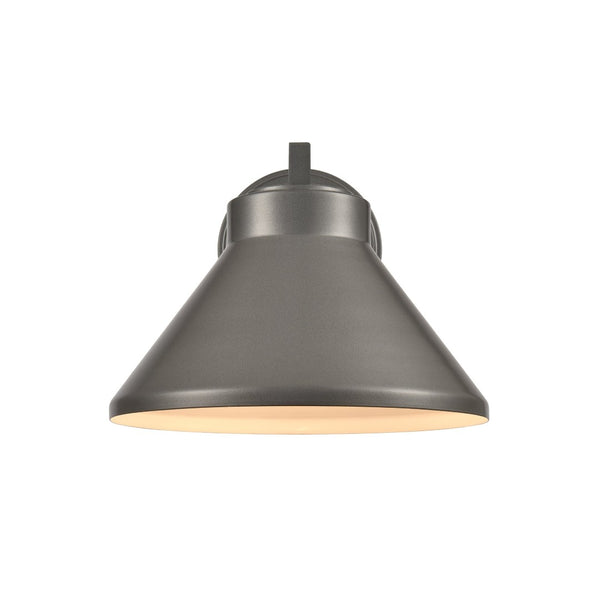Atlas Thane Outdoor Wall Sconce - Stylish 1-Light Fixture for Patios and Entryways with Modern Design Hematite 10'' OL11223-GY