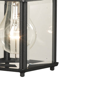 Atlas Tipton Outdoor Sconce - Modern 1-Light Wall Fixture with Durable Design for Stylish Illumination Black OL11224-BK