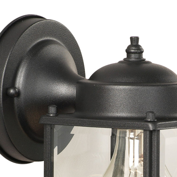 Atlas Tipton Outdoor Sconce - Modern 1-Light Wall Fixture with Durable Design for Stylish Illumination Black OL11224-BK
