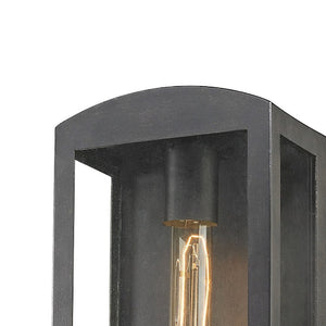 Atlas Trenton Outdoor Lantern-Style Sconce – Elegant Design for Patios and Entries, Weather-Resistant Appeal Blackened Bronze 6'' OL11226-BZ