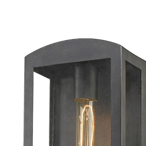 Atlas Trenton Outdoor Lantern-Style Sconce – Elegant Design for Patios and Entries, Weather-Resistant Appeal Blackened Bronze 6'' OL11226-BZ
