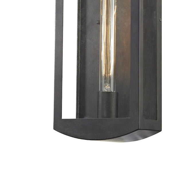 Atlas Trenton Outdoor Lantern-Style Sconce – Elegant Design for Patios and Entries, Weather-Resistant Appeal Blackened Bronze 6'' OL11226-BZ