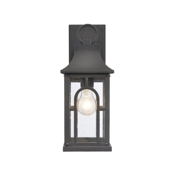 Atlas Triumph 1-Light Outdoor Sconce - Timeless Classical Design with Durable Construction and Warm Glow Textured Black 5.75'' OL11228-BK