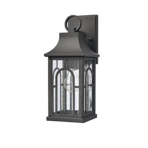 Atlas Triumph 1-Light Outdoor Sconce - Timeless Classical Design with Durable Construction and Warm Glow Textured Black 5.75'' OL11228-BK