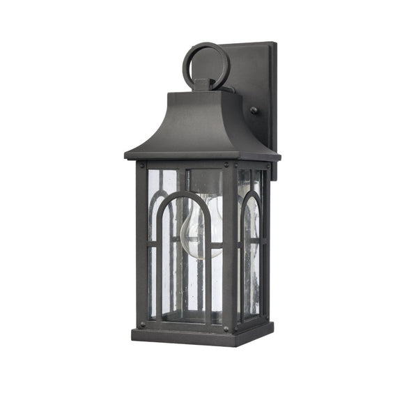 Atlas Triumph 1-Light Outdoor Sconce - Timeless Classical Design with Durable Construction and Warm Glow Textured Black 5.75'' OL11228-BK