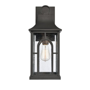Atlas Triumph 1-Light Outdoor Sconce - Timeless Classical Design with Durable Construction and Warm Glow Textured Black 7.25'' OL11229-BK