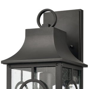 Atlas Triumph 1-Light Outdoor Sconce - Timeless Classical Design with Durable Construction and Warm Glow Textured Black 7.25'' OL11229-BK