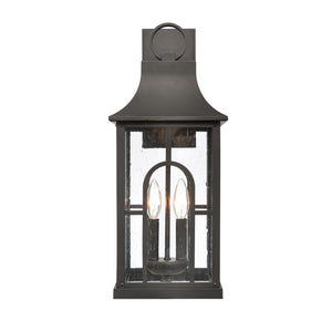 Atlas Triumph 21'' High 2-Light Outdoor Sconce - Durable Textured Black Design for Elegant Illumination OL11230-BK