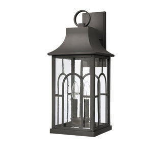 Atlas Triumph 21'' High 2-Light Outdoor Sconce - Durable Textured Black Design for Elegant Illumination OL11230-BK